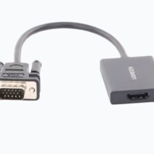 50945  Entrada: VGA Macho / Salida: HDMI Hembra / Resolución de 1080P@60Hz / Puerto Estéreo de 3.5 mm / Plug and Play, Sin Controlador / Longitud del Cable 15 cm. / Incluye Cable de Alimentacion USB / Incluye Cable de Audio de 3.5mm.