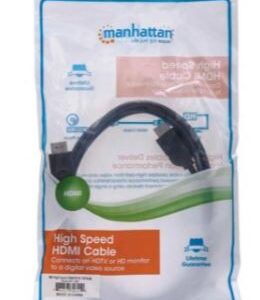 306119  Cable HDMI Blindado de 1.8mts; HDMI Macho a HDMI Macho resolucion 4K 30Hz, 3D.