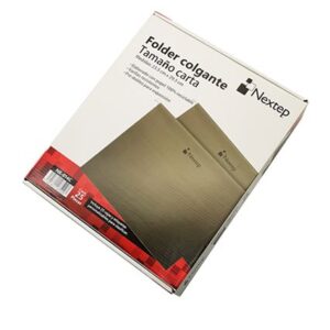 NE-014C  Folder Colgante Nextep Economico Carta Color Verde Tradicional c/25
