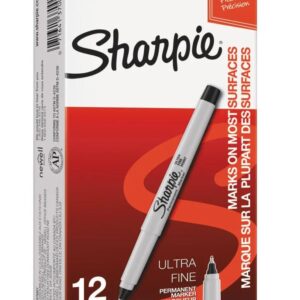 37001B  MARCADOR BEROL SHARPIE ULTRA FINO NEGRO C/12