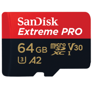SDSQXCU-064G-GN6MA  Memoria Flash Sandisk Extreme Pro 64GB MicroSDXC A2 V30
