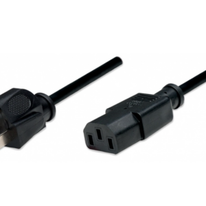300179  Cable de alimentación estándar para PC MANHATTAN, Macho/Hembra 1,8 m, Negro