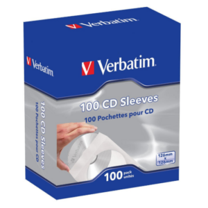 49976  Sobres de Papel Verbatim C/Ventana Transparente para CD/DVD C/100