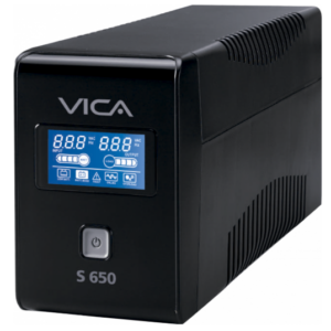 S-900  UPS Vica S900 Regulador Integrado 900VA/550W 8 Contactos Pantalla LCD Color Negro