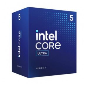BX80768225  Procesador Intel Core Ultra 5 de 4.9 GHz, 10 núcleos (6P + 4E), 23 Tops (IA), Socket LGA 1851 con gráficos y disipador
