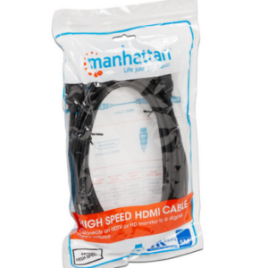 306133  Cable Manhattan HDMI 1.3 M-MAlta Velocidad Blindado 5m Color Negro