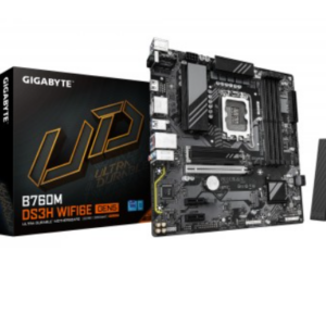 B760M DS3H WF6E GEN5  TARJETA MADRE GIGABYTE MICRO ATX B760M DS3H WF6E GEN5, DDR5, S-1700, 256 GB, PARA INTEL